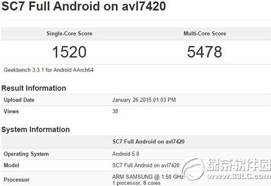 3星exynos 7420跑分多少？3星exynos 7420处理器跑分