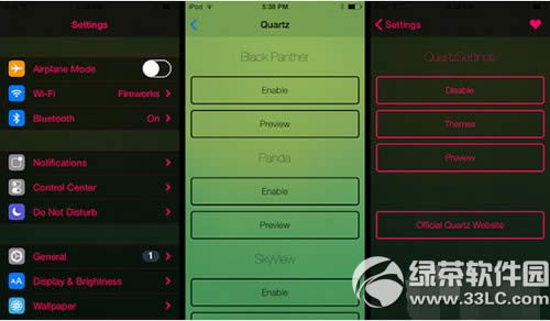ios8ԽquartzsettingsƵͼϸ̳
