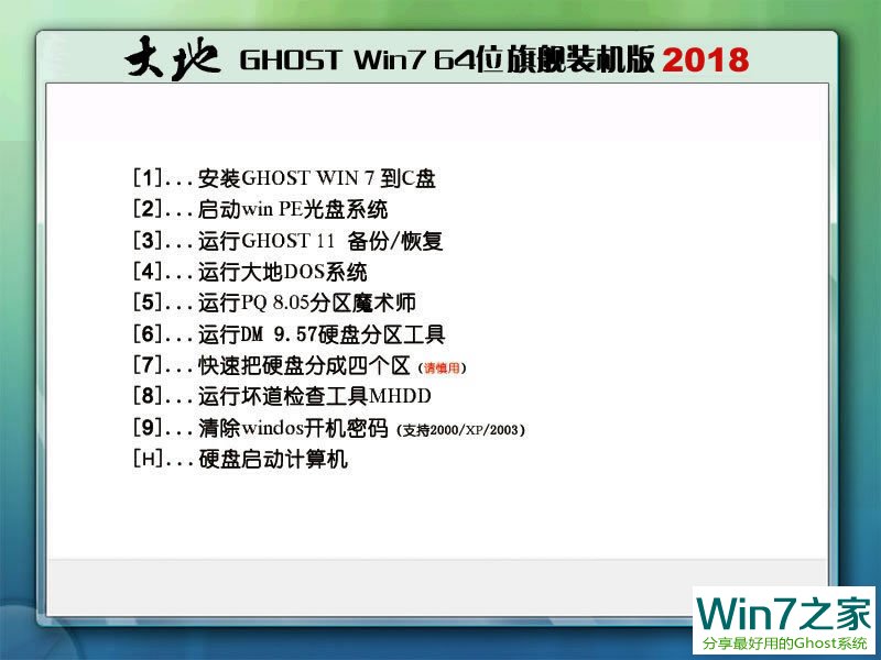 GHOST WIN7 64λ콢װ v2018.08