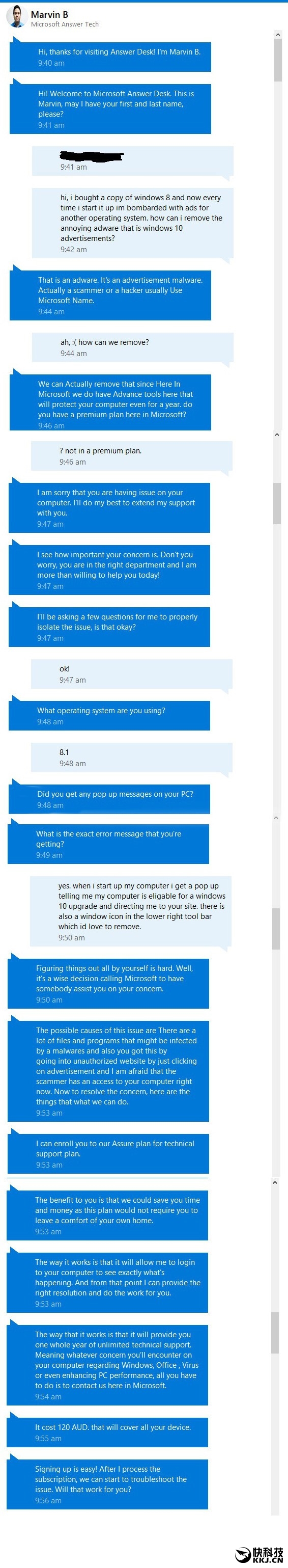 想删除Windows 10升级程序？微软客服：请付费560元